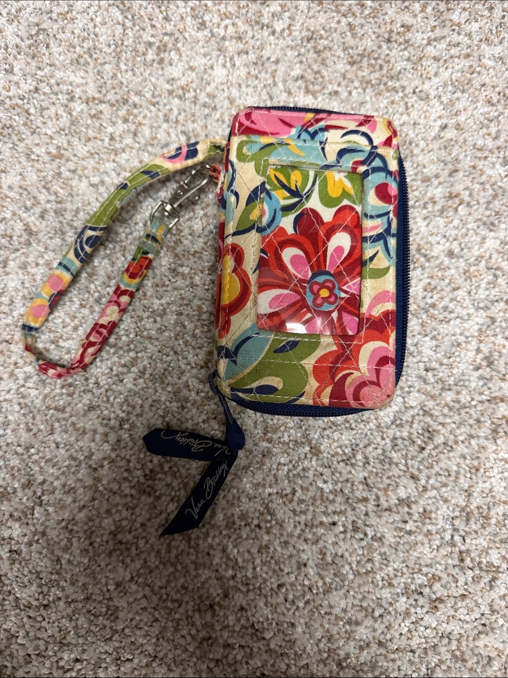 Vera Bradley Bright Floral Multicolor Wristlet